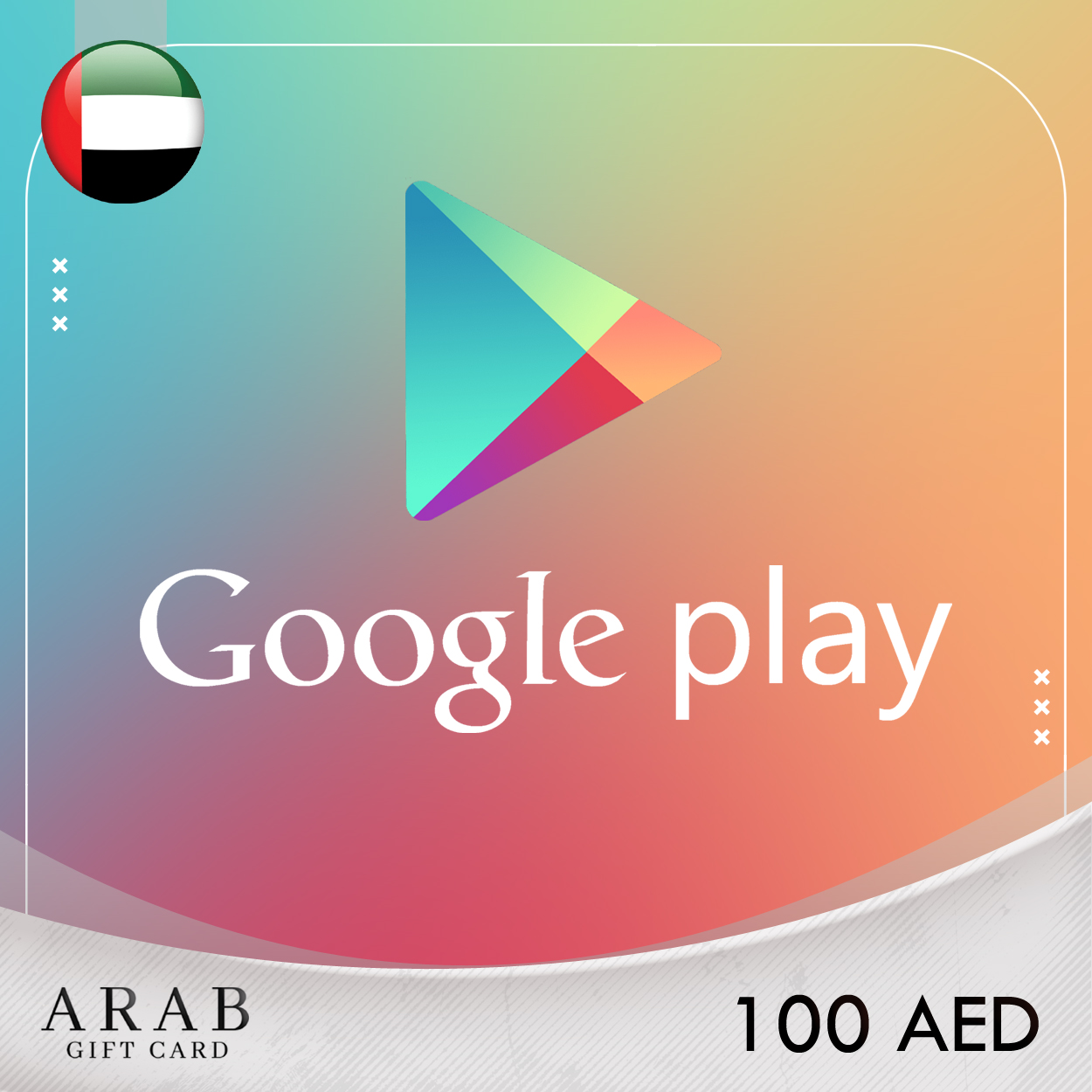 Google Play Gift Code 100AED (UAE Store Works in UAE Only) – Arab Gift Card