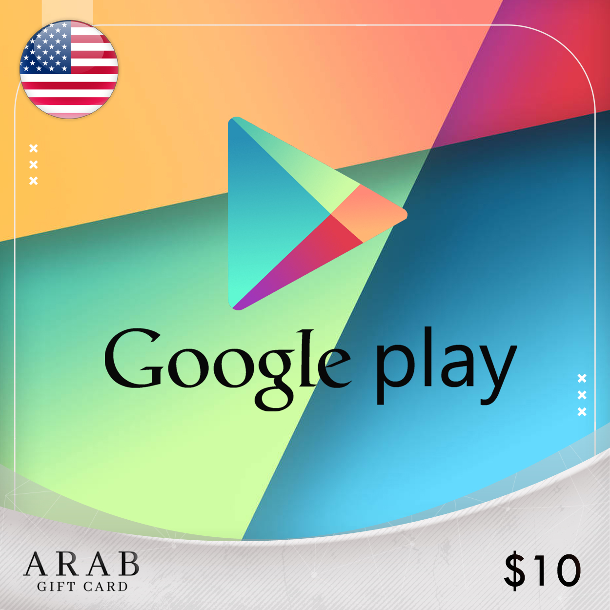 Google Play -$10 (US Store Works in USA Only) – Arab Gift Card